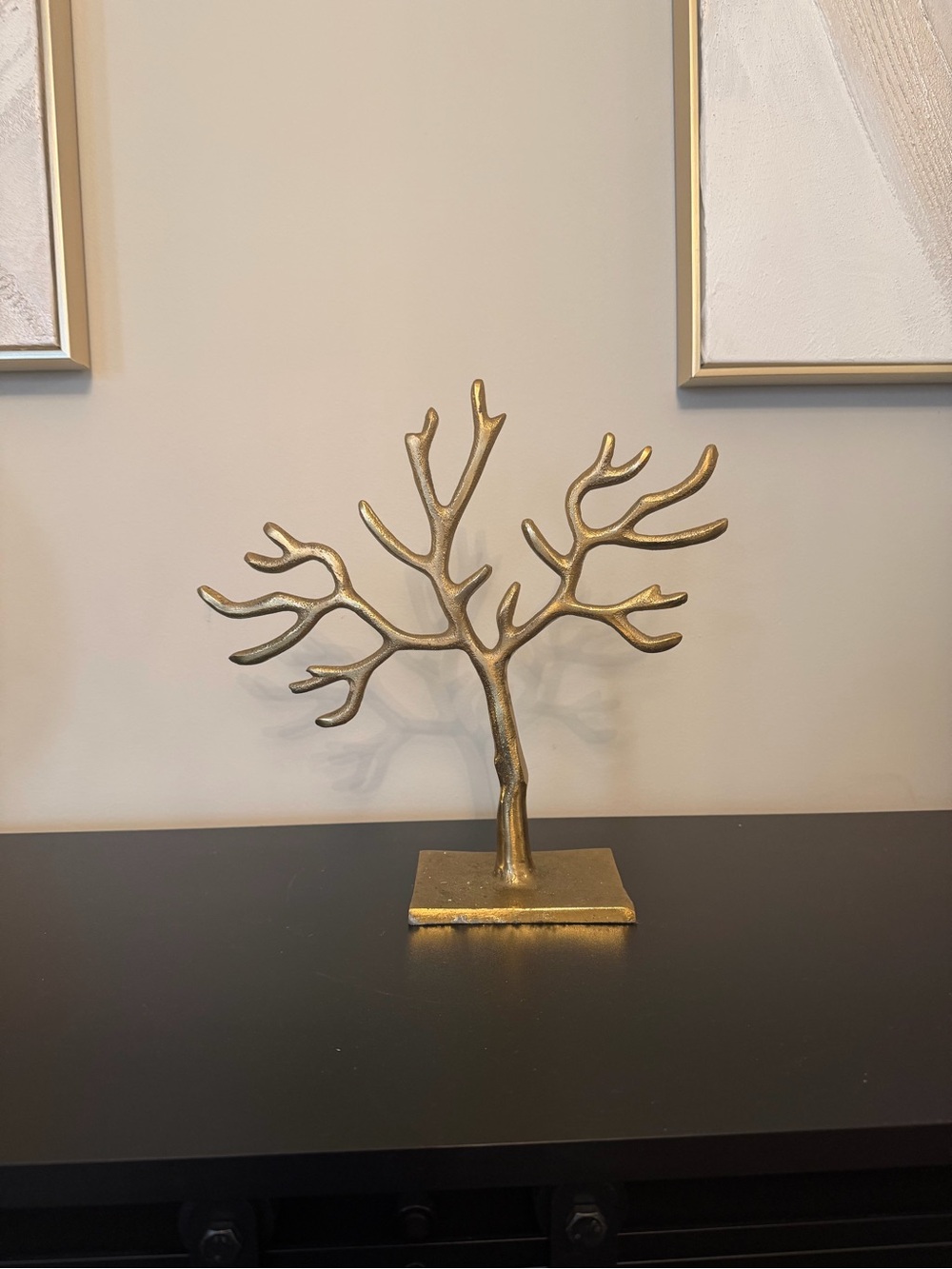 Gold Metal Tree Jewelry Holder